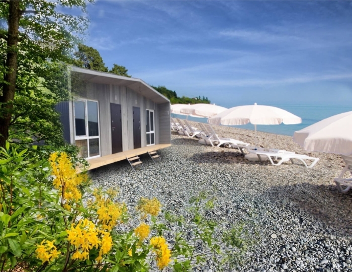 ​2-МЕСТНЫЙ СТАНДАРТ (1 ЛИНИЯ ОТ МОРЯ - первые 3 ряда коттеджей) - Гостиничный комплекс «Тамыш Village» Абхазия